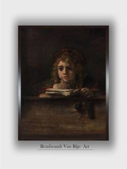 The Art House - Rembrandt Framed Multi-Color Wall Art Painting
