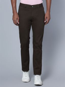Cantabil - Men Dark Olive Casual Trouser