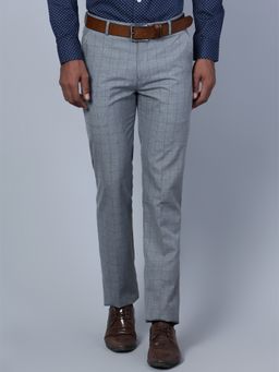Cantabil - Men Grey Formal Trouser