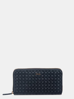 Gioia - Black Daisy Textured Wallet