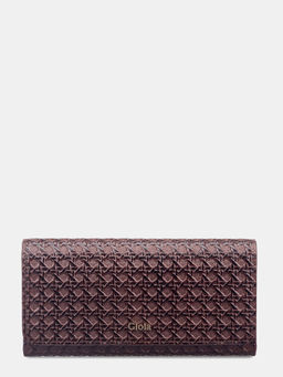 Gioia - Burgundy Daisy Zip Around Wallet