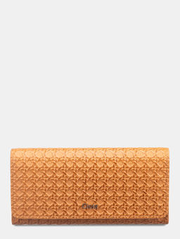 Gioia - Tan Daisy Zip Around Wallet