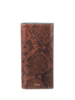 Gioia - Tan Faux Python Slim Wallet
