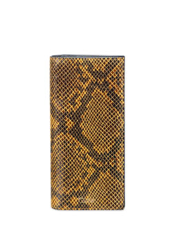 Gioia - Yellow Faux Python Slim Wallet
