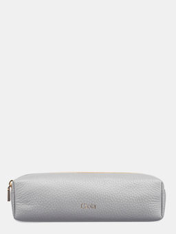 Gioia - Grey Textured Pencil Pouch