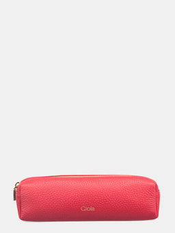 Gioia - Red Textured Pencil Pouch