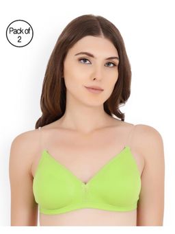 Floret - Pack of 2 Solid T-shirt Bra - Multi-Color