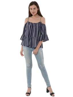 Gipsy - Navy Blue Fashion Blouse