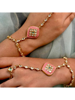 Shop Naymee - Vintage Radiance Kundan Haathphool