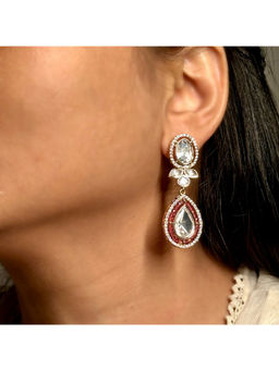Shop Naymee - Ruby Radiance Polki Danglers