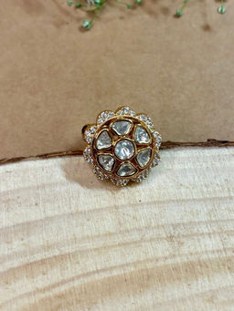 Shop Naymee - Opulent Charm Kundan Ring