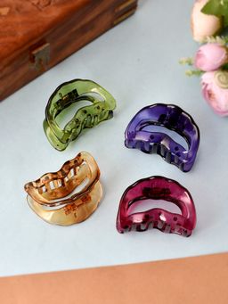 Silvermerc Designs - Multi-Color Hair Claw Clips (Set of 4)