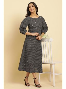 W - Black Checks Dress