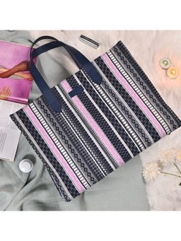 Visual Echoes - All Day Tote Striped Affair