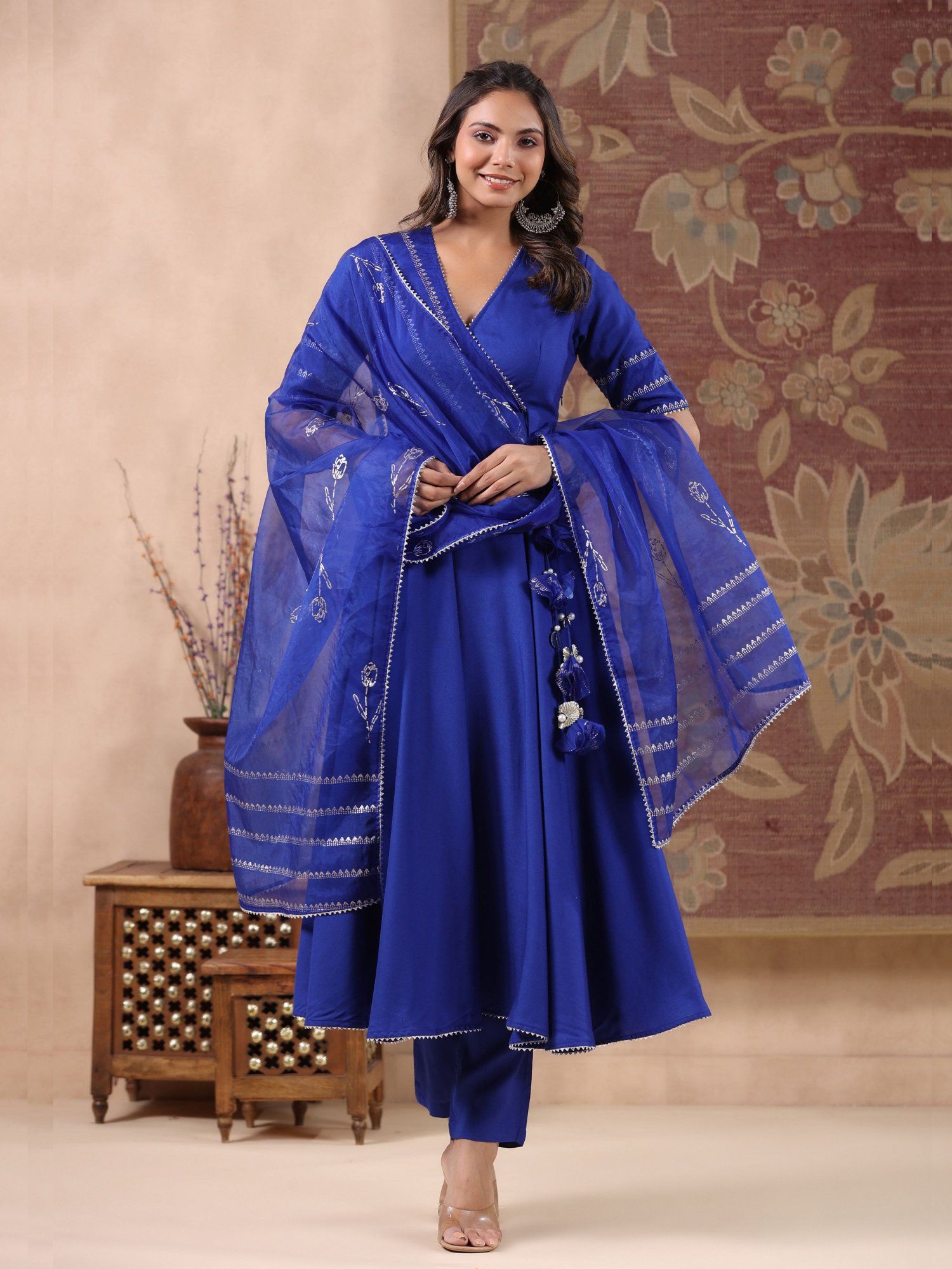 gillori Jashn Hand Block Printed Suit (Set of 3)-picture-17