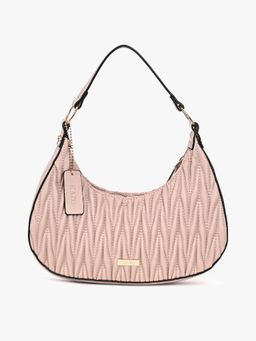 Kazo - Peach Textured Shoulder Bag