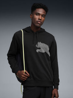 Puma - Black Printed Regular Fit Hoodie