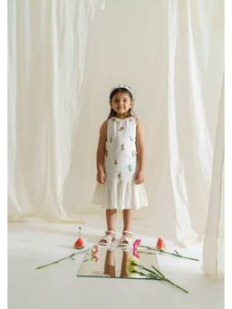 THE RIGHT CUT - White Snowflake Dress