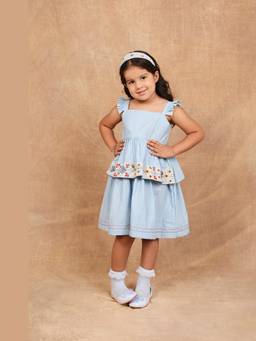 THE RIGHT CUT - Icy Flo Blue Dress