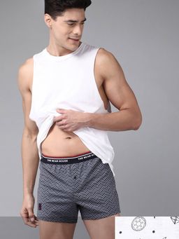 The Bear House - Men Comfort Fit Knitted Boxers White (Pack of 2)