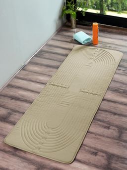 Saral Home - Easy Living Khaki Uni Micro Yoga Mat (2.5x5 feet)