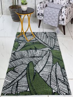 Saral Home - Easy Living Green Kera Modern Soft Pile Carpet