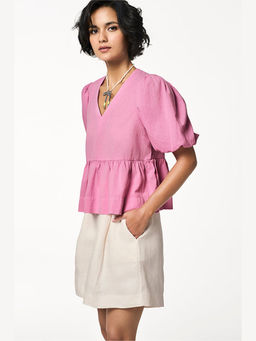 TERRA LUNA - Women Pink Nell Top
