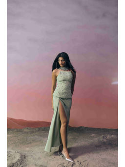 Ivory Rose - Green The Celestial Trace Co-Ord Set