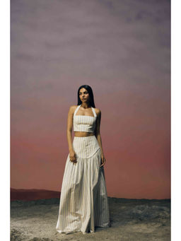 Ivory Rose - White The Saltline Drift Co-ord Set
