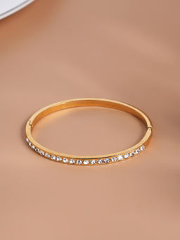 Palmonas - Womens Gold Waterproof and Anti-Tarnish Bangle