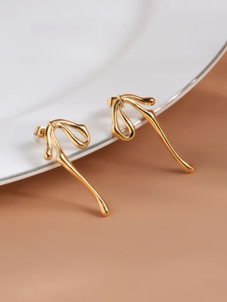 Palmonas - Womens Waterproof and Anti Tarnish Melted Sun Drop Earrings