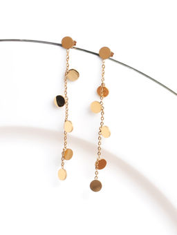 Palmonas - Womens Waterproof and Anti Tarnish Minimalist Disc Dangle Earrings