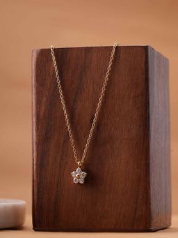 Palmonas - Womens Waterproof and Anti-Tarnish Golden Bloom Necklace