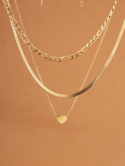 Palmonas - Womens Waterproof and Anti-Tarnish Golden Cascade Necklace