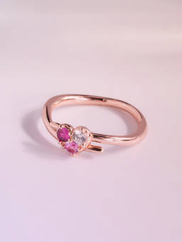 Palmonas - Womens 925 Sterling Silver Roselight Rose Gold Ring (5)
