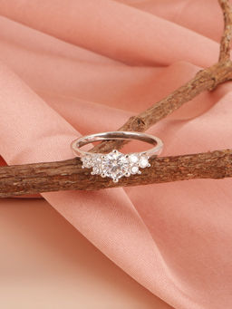 Palmonas - Womens 925 Sterling Silver Marquise-Cut Ring