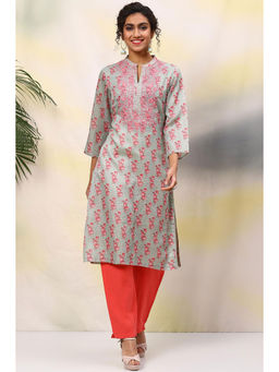 Biba - Green Straight Kurti