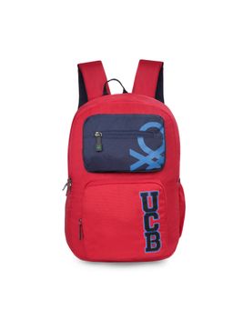United Colors of Benetton - Arcade Unisex Casual School Backpack-Red (M)