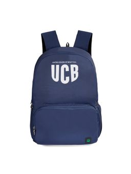 United Colors of Benetton - Brixen Unisex Casual School Backpack-Navy Blue (M)