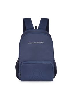United Colors of Benetton - Filago Unisex Casual School Backpack-Navy Blue (M)