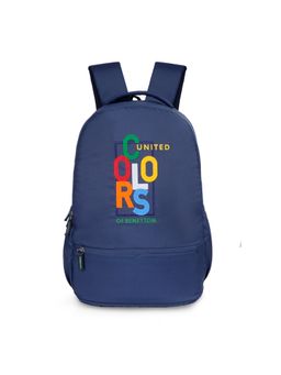 United Colors of Benetton - Nyx Unisex Casual School Backpack-Navy Blue (M)