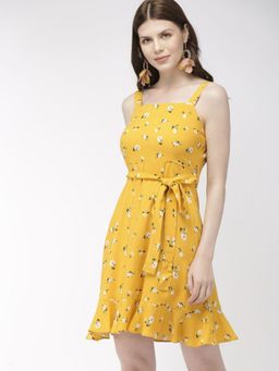 Twenty Dresses by Nykaa Fashion - Yellow Floral Vibrance Dress