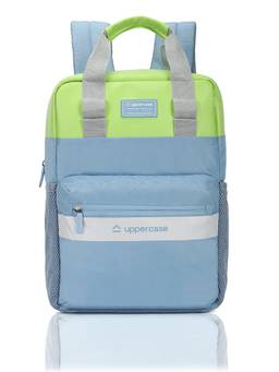 Uppercase - Vegan Leather Laptop Backpack 7A Teal Blue