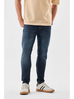 Snitch - Blue Solid Regular Fit Jeans