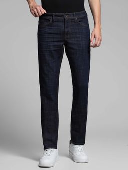 Jack & Jones - Blue Solid Slim Fit Jeans