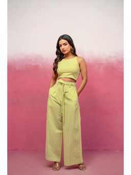 DEASHA INDIA - Cora Green Striped Co-Ord Set