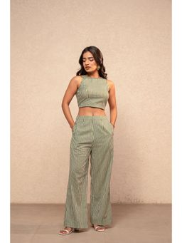 DEASHA INDIA - Maeve Green Striped Co-Ord Set