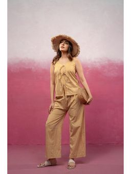 DEASHA INDIA - Rini Yellow Striped Co-Ord Set