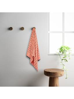 SPACES - Exotica Pure Cotton Bath Towel Coral (M)