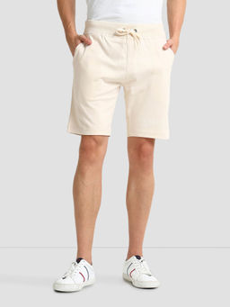 U.S. POLO ASSN. - Beige Solid Knit Shorts